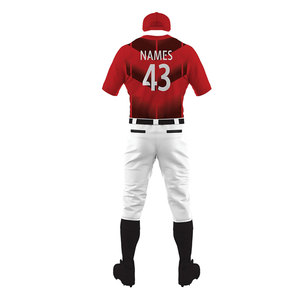 Uniforme de baseball personnalisé avec logo imprimé, couleur unie, meilleure qualité, séchage rapide et respirant, ensemble maillot et pantalon. - Product Image 4