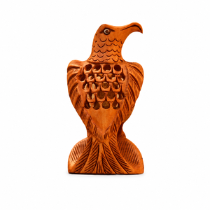 Escultura de águila de madera hecha a mano, estatua decorativa artística para la decoración del hogar y la sala de estar - Product Image 1