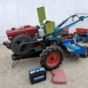 High Performance Farm <b>Walking</b> Tractor 12HP Diesel Engine Rotary Tiller <b>for</b> Agriculture Paddy Field Soil Cultivation <b>Machine</b> Pro - Product Image 6