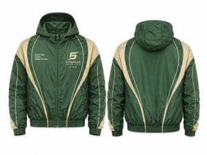 Ensemble coupe-vent vert et jaune à capuche avec fermeture éclair, manches longues, vêtements de sport unisexes pour adultes, séchage rapide, ensemble de survêtement d'automne, coupe-vent zippé - Product Image 4