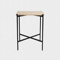 Table basse minimaliste avec plateau en marbre et base en métal, meubles de salon modernes, table d'appoint décorative