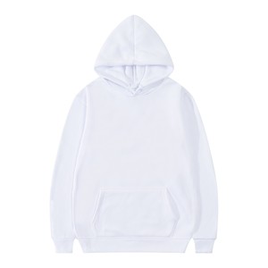 Sweat à capuche unisexe en polaire de polyester, couleur unie, personnalisable avec logo brodé, style décontracté et oversize, prix usine Chine, OEM - Product Image 2