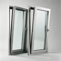 Fenêtres basculantes Sunnysky à micro-ventilation, cadre à rupture de pont thermique, double vitrage Low-E pour façade de bâtiment commercial