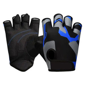 Guantes de Gimnasio de Piel de Vacuno de Medio Dedo del Fabricante OEM, Antideslizantes, con Soporte para Muñeca, Cierre de Gancho y Bucle, Protección Avanzada, Unisex, para Fitness - Product Image 6
