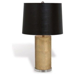 Lampe de table traditionnelle en bronze avec abat-jour en tissu beige de style Empire, grande taille, pour salon et bureau, éclairage décoratif - Product Image 5