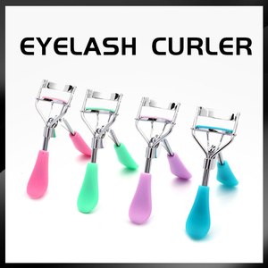 Recourbe-cils en acier inoxydable avec poignée rose, outil manuel de recourbement des cils, accessoire de maquillage réutilisable, poignée ergonomique, portable - Product Image 5