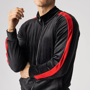 Ensemble de survêtement d'hiver pour homme en velours avec fermeture éclair, personnalisé, coupe ample, sweat à capuche et pantalon de jogging, doublure polaire respirante et écologique - Product Image 4