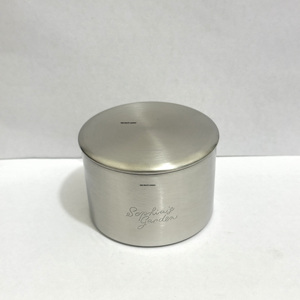 Wholesale Custom Stainless Steel Christmas Candle <b>Jars</b> Lid 4.5 oz Brushed Finish Handmade Durable Home Decor Luxury <b>Empty</b> Candle - Product Image 2