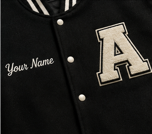 Chaqueta Varsity Estilo Universitario, Abrigo de Invierno Cálido y Cómodo, Prenda Exterior Moderna para Uso Diario, con Logotipo Frontal, Unisex - Product Image 5