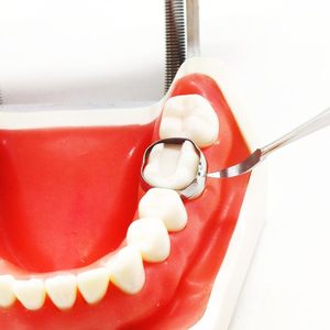 Poussoir et poseur de bandes orthodontiques double extrémité avec détartreur |   Instrument de pose de bande moléaire à pointe courte en acier inoxydable de qualité supérieure - Product Image 4