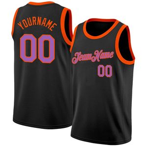 Custom Black Pink <b>Yellow</b> Basketball Jersey Men's <b>Tank</b> <b>Top</b> Sublimation Print Breathable 100 Polyester Sporty O-Neck - Product Image 6