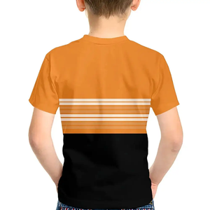 Ensembles de vêtements pour enfants, t-shirts d'été pour bébés, t-shirts en coton à manches courtes, t-shirts contrastés - Product Image 4