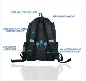 Bagnex Youth <b>Baseball</b> Backpack with <b>Bat</b> Hook 2-<b>Bat</b> Capacity Polyester Equipment Bag Lightweight and Durable - Product Image 3