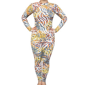 Traje de Artes Marciales de Cintura Alta para Mujer, con Spandex y Patrón Abstracto, para Entrenamiento, Ropa de Verano - Product Image 3