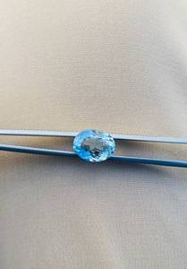 Piedra preciosa de aguamarina natural, ovalada, azul, suelta, para la fabricación de joyas, anillos, colgantes y pendientes. - Product Image 2