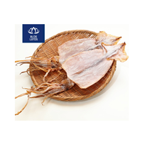 Tube de calmar séché Blue Lotus avec peau 20-22cm, fait main, nutritif, fruits de mer, congélation en couche entière