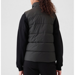 Nuevos Diseños Chaleco Largo Acolchado con Capucha para Mujer, Sin Mangas, Color Sólido, Chaleco Acolchado de Algodón para Mujer - Product Image 2