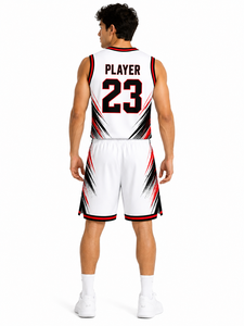 Ensemble d'uniformes pour équipe de basketball professionnelle, maillot léger haute performance avec couleurs, logos et noms de joueurs personnalisés - Product Image 4