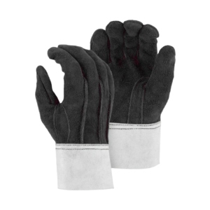 Gants de travail de sécurité en cuir de vachette pleine fleur de qualité supérieure, certifiés CE, 11 oz, antidérapants, robustes, pour le soudage, avec manchette de sécurité industrielle - Product Image 2
