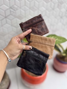 Porte-monnaie en cuir véritable pour femme, élégant et tendance, petit portefeuille unisexe en cuir véritable, porte-cartes, offre spéciale - Product Image 3