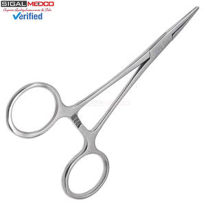 Pinces hémostatiques de précision Kelly, à verrouillage, droites, en acier inoxydable argenté, instrument chirurgical manuel à cliquet, certifié CE - Product Image 5
