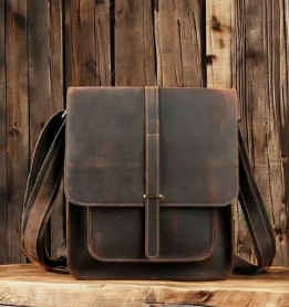 Premium Oil Pull Up Leather Sling Bag Urban Craft Leather Tote Bag Minimalist Modern Shoulder Crossbody OEM Wholesale - Product Image 6