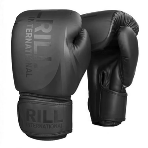 Gants de boxe en cuir 16 oz pour l'entraînement, rembourrage confortable, séances longues, design respirant, usage quotidien, réglables avec sangle de poignet - Product Image 6