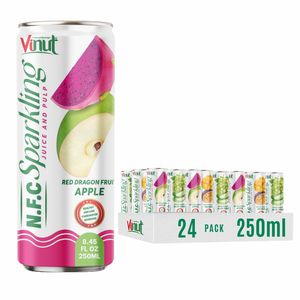 250ml Sparkling Apple Red Dragon Juice Drink OEM ODM Private Label Beverage Manufacturer - Product Image 1