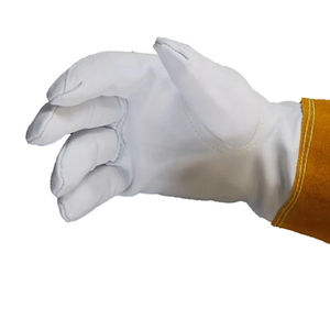 Gants de soudeur résistants à la chaleur extrême, très demandés, de qualité supérieure, respirants, en cuir, pour la sécurité au travail - Product Image 4