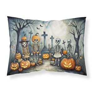 Calacas Skeletons Spooky Halloween ilustraciones decorativas funda de almohada estándar ligera súper suave fundas de cojines de fácil cuidado - Product Image 1