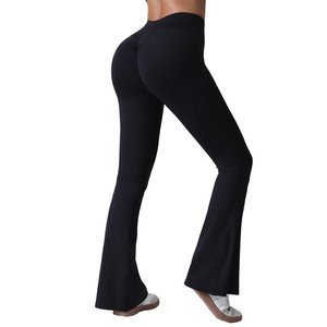 Women's Breathable Active <b>Leggings</b> Four Way Stretch Workout Pants for Yoga Fitness and Sports Training - Product Image 2