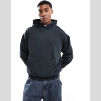 Sweat à capuche et pantalon unisexe personnalisés, 500 g/m², 100 % coton, double couche, brodés, respirants, coupe ample et oversize pour l'hiver, OEM
