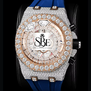 Reloj de Diamantes Moissanite VVS Personalizado, Movimiento Mecánico, Reloj de Lujo con Cristales de Zafiro para Hombre - Product Image 1
