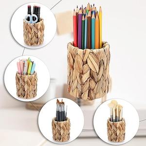 ที่ใส่แปรงแต่งหน้าแบบหวายทำมือ ตะกร้าเก็บของทำมือ ขายส่ง เป็นมิตรกับสิ่งแวดล้อม ผลิตในเวียดนาม - Product Image 4