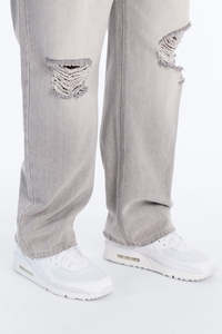 Pantalones Vaqueros de Mezclilla de Algodón Desgastado de Primera Calidad para Niños, Estilo Desgarrado y Lavado, Pantalones Vaqueros de Moda OEM - Product Image 3