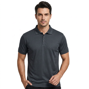 LHT-15 Atmungsaktives, Schweißableitendes, Schnelltrocknendes 100% Polyester-Strickhemd für Herren Golf-Shirt mit Tasche und Individuellem Logo - Product Image 3