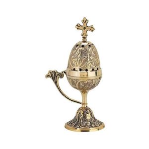 Quemador de incienso/bakhoor de latón con diseño personalizado para iglesias ortodoxas, diseños duraderos y personalizables. - Product Image 2