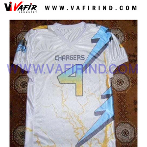 Maillots de football américain personnalisés imprimés par sublimation, respirants, vêtements de sport de haute qualité pour hommes - Product Image 4