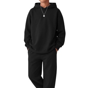Breathable Vintage Washed Sporty Streetwear <b>Kids</b> Boys Hoodie Tracksuits Set Oversize Fleece Cotton Toddlers Boys <b>Kids</b> Tracksuits - Product Image 3