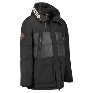 Chaqueta de Invierno Premium Personalizada OEM ODM para Hombre, Chaqueta Casual Acolchada, Impermeable, Cálida, con Capucha, Cortavientos, de Nailon y Poliéster con Cierre - Product Image 3