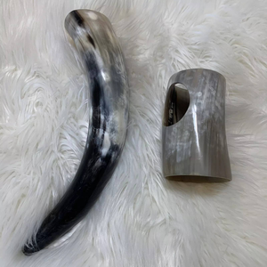 100% High Quality Top Trending European-Style Carved Buffalo Ox <b>Horn</b> Agate Polished Natural Crafts Handmade <b>Viking</b> Wine <b>Horn</b> - Product Image 1