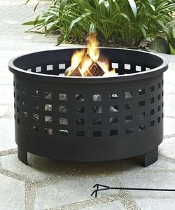 Chimenea Exterior con Soporte Linea Exports Inc, Chimenea Elegante con Acabado Antiguo Oscuro para Hogar, Hotel y Jardín - Product Image 4