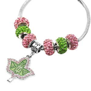   Bracelet Ivy pour femme, élégant, couleur vert et or, bijoux inspirés de l'Ivy, accessoire de poignet stylé, qualité supérieure, pour sororité - Product Image 1