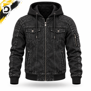 Hoodie d'hiver moderne pour jeans, impression numérique, tissu respirant et coupe-vent, ajustement confortable pour les activités décontractées en extérieur - Product Image 1