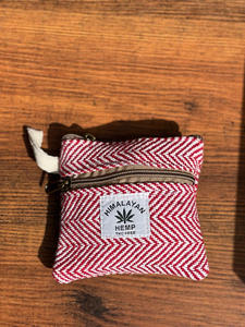 Venta al por mayor hecho a mano cáñamo del Himalaya monedero ecológico Chevron patrón cremallera bolsa para efectivo y monedas pequeña cartera sostenible - Product Image 4