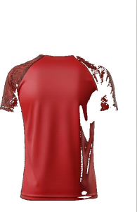 ชุดเสื้อและกางเกงกีฬาสีแดงสำหรับผู้ชายฤดูร้อน ผลิตจากผ้าโพลีเอสเตอร์ 100% แห้งเร็ว พิมพ์ลายดิจิทัล ถักแบบสั่งทำพิเศษ เหมาะสำหรับศิลปะการต่อสู้ - Product Image 4