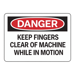 Panneau de signalisation de sécurité anti-accroc de doigt pour machines mobiles - PVC durable, aluminium ou acier - Product Image 3