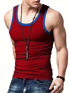 Men Tank <b>Top</b> Casual Sleeveless Summer Soft Washed Cotton T Shirt Activewear Gym Vest Lightweight Breathable Style - Product Image 5