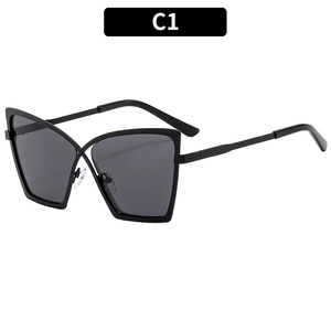 2025 Trendy Designer Metal Frame Shades Oversized Vintage Sun Glasses High Quality Women Men Y2K <b>Sunglasses</b> - Product Image 4