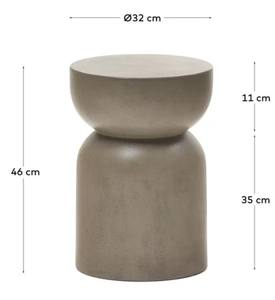 Modern <b>Round</b> Concrete Side Table Cement End Table Minimalist Hourglass <b>Stool</b> Garden Furniture Outdoor Indoor Coffee Table - Product Image 6